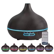 Aroma Diffuser, Essential Oil Diffuser with 7 Color LED Lights & Remote Control, USB Powered Air Humidifier